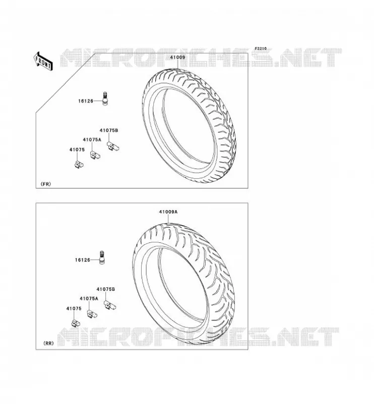 TIRES Kawasaki MOTOS 650 2008 VERSYS 650  KLE650A8F