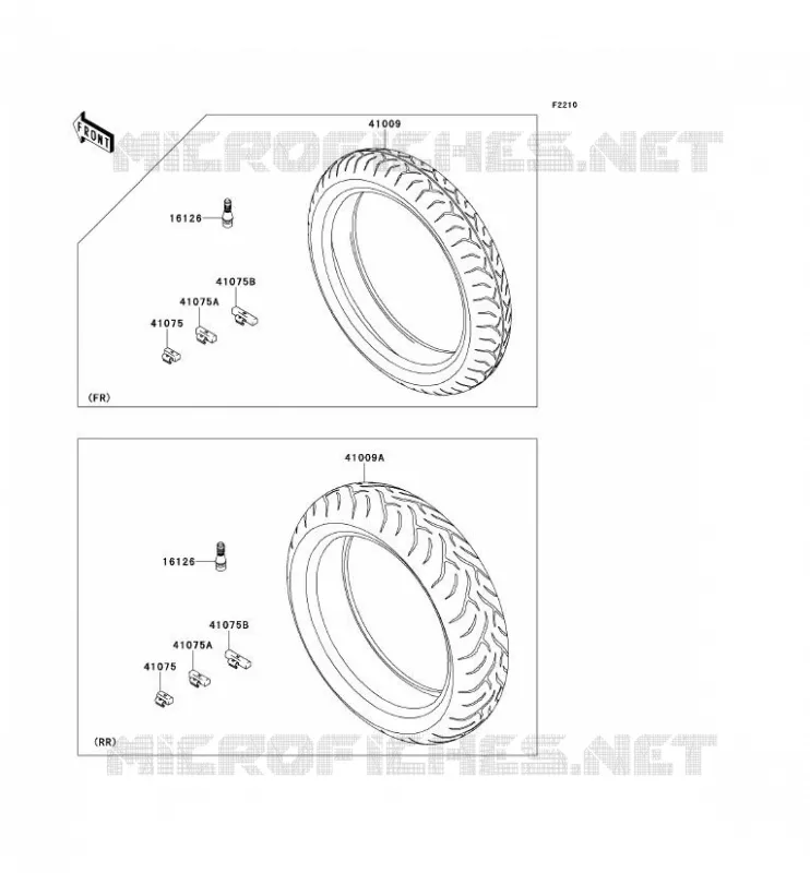 TIRES Kawasaki MOTOS 650 2008 VERSYS 650  KLE650A8F