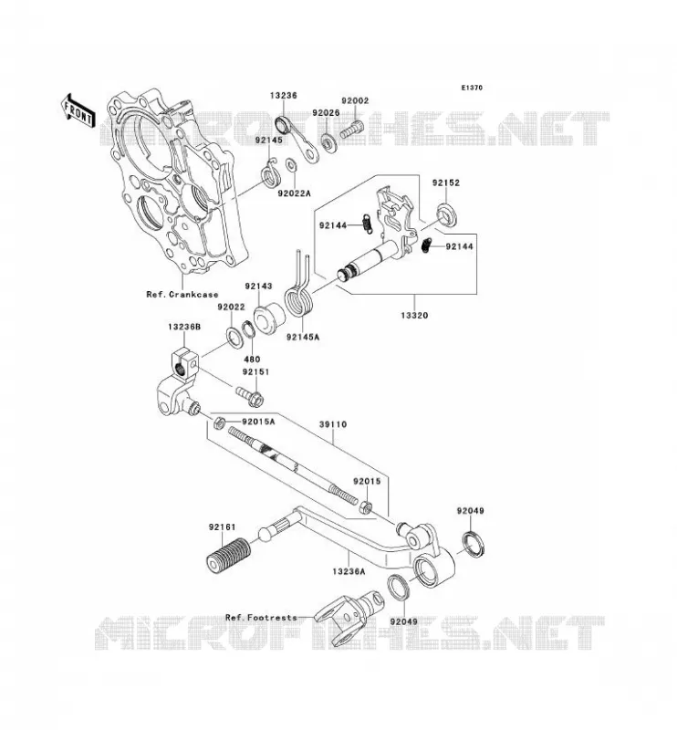 SHIFT Kawasaki MOTOS 650 2008 VERSYS 650  KLE650A8F