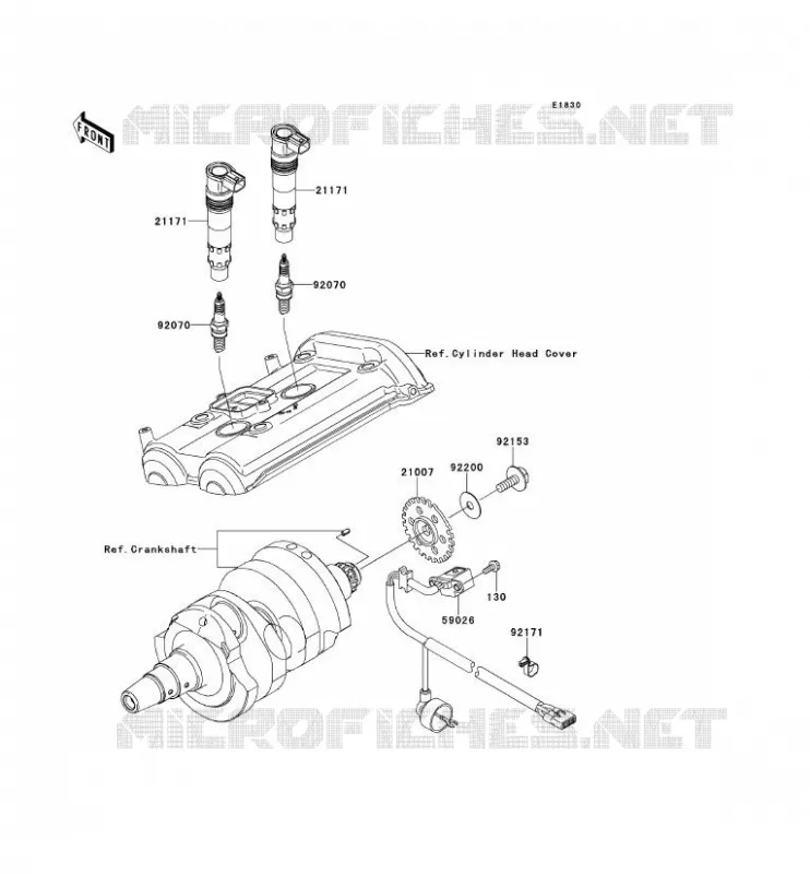 IGNITION SYSTEM Kawasaki MOTOS 650 2009 VERSYS 650  KLE650A9F