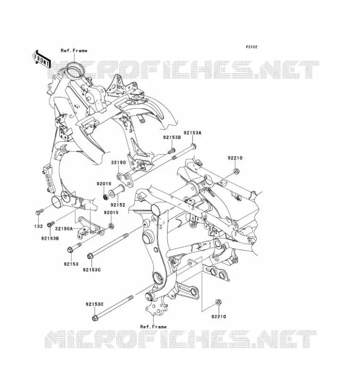 ENGINE MOUNT Kawasaki MOTOS 650 2009 VERSYS 650  KLE650A9F