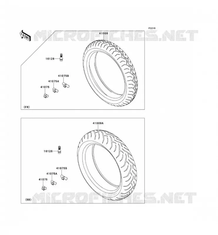TIRES Kawasaki MOTOS 650 2007 VERSYS 650  KLE650B7F