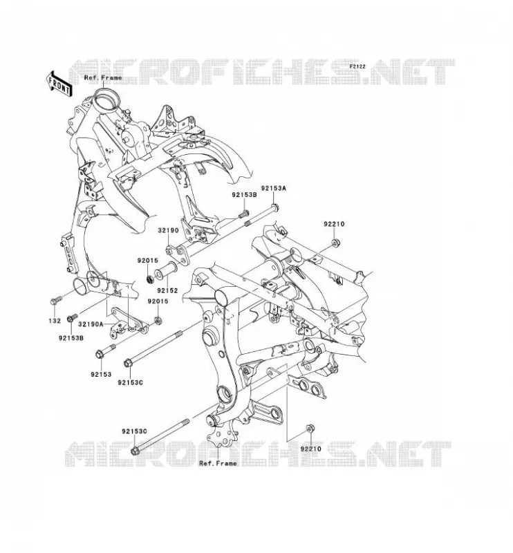 ENGINE MOUNT Kawasaki MOTOS 650 2007 VERSYS 650  KLE650B7F