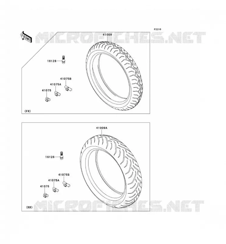 TIRES Kawasaki MOTOS 650 2007 VERSYS 650  KLE650B7F