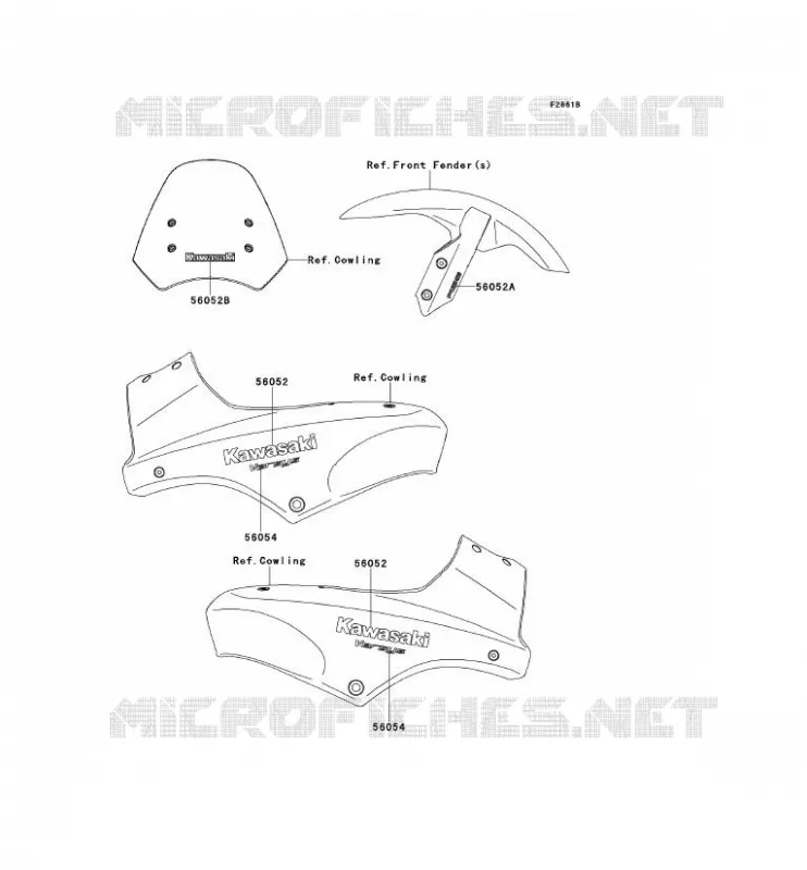 STICKER(GREEN)(ORANGE)(GRAY) Kawasaki MOTOS 650 2008 VERSYS 650  KLE650B8F
