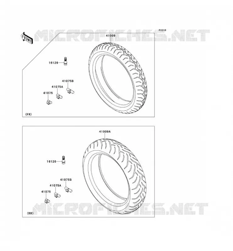 TIRES Kawasaki MOTOS 650 2009 VERSYS 650  KLE650B9F