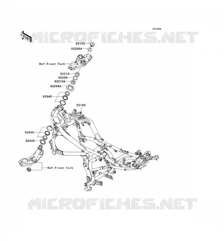 CHASSIS Kawasaki MOTOS 650 2009 VERSYS 650  KLE650B9F