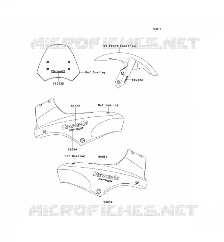 STICKER(GREEN)(ORANGE)(GRAY) Kawasaki MOTOS 650 2009 VERSYS 650  KLE650B9F