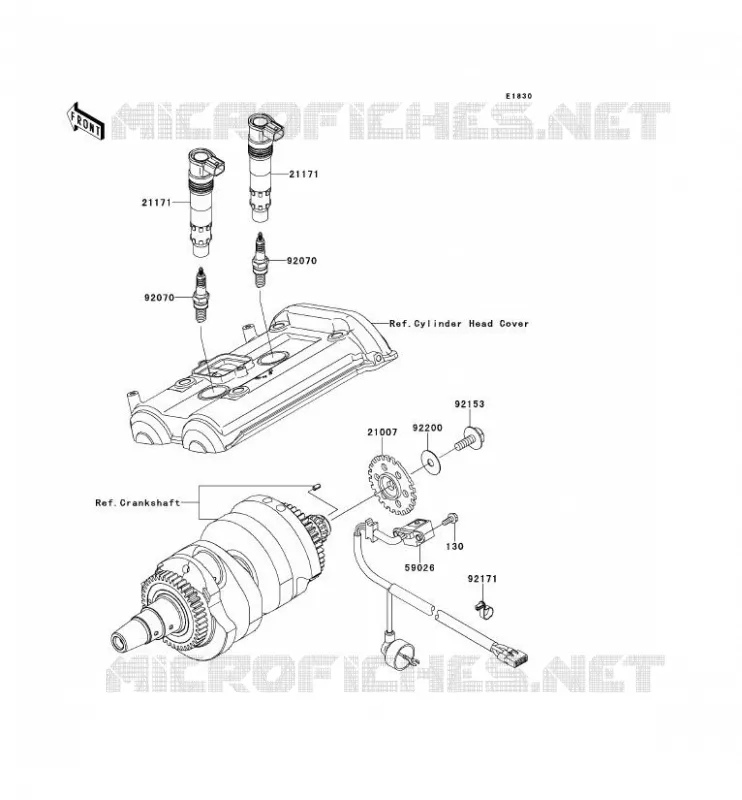 IGNITION SYSTEM Kawasaki MOTOS 650 2010 VERSYS 650  KLE650CAF