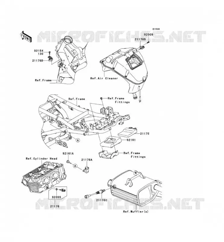 FUEL INJECTION Kawasaki MOTOS 650 2011 VERSYS 650  KLE650CBF