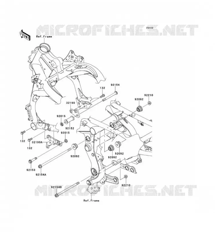 ENGINE MOUNT Kawasaki MOTOS 650 2014 VERSYS 650  KLE650CEF