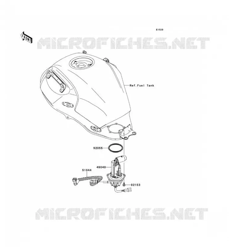 FUEL PUMP Kawasaki MOTOS 650 2010 VERSYS 650 ABS  KLE650DAF