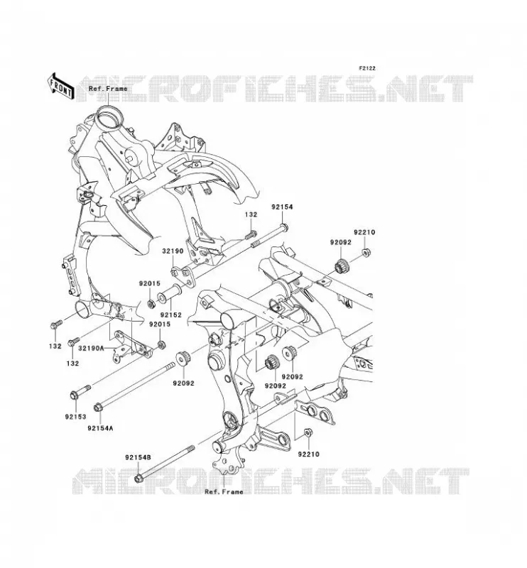 ENGINE MOUNT Kawasaki MOTOS 650 2011 VERSYS 650 ABS  KLE650DBF