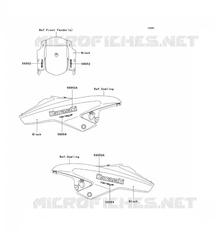 STICKER Kawasaki MOTOS 650 2011 VERSYS 650 ABS  KLE650DBF