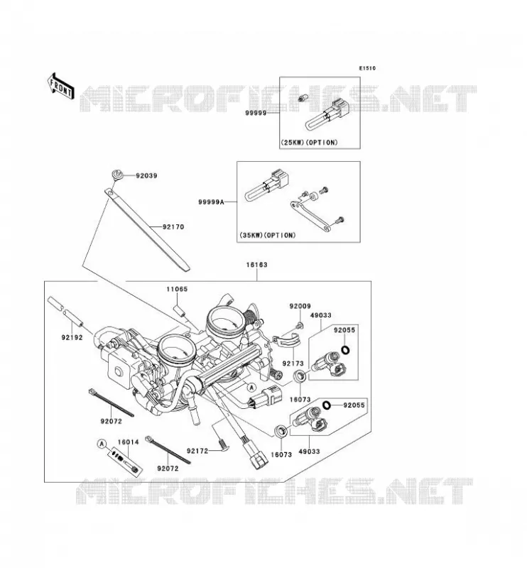CARBURETOR Kawasaki MOTOS 650 2012 VERSYS 650 ABS  KLE650DCF