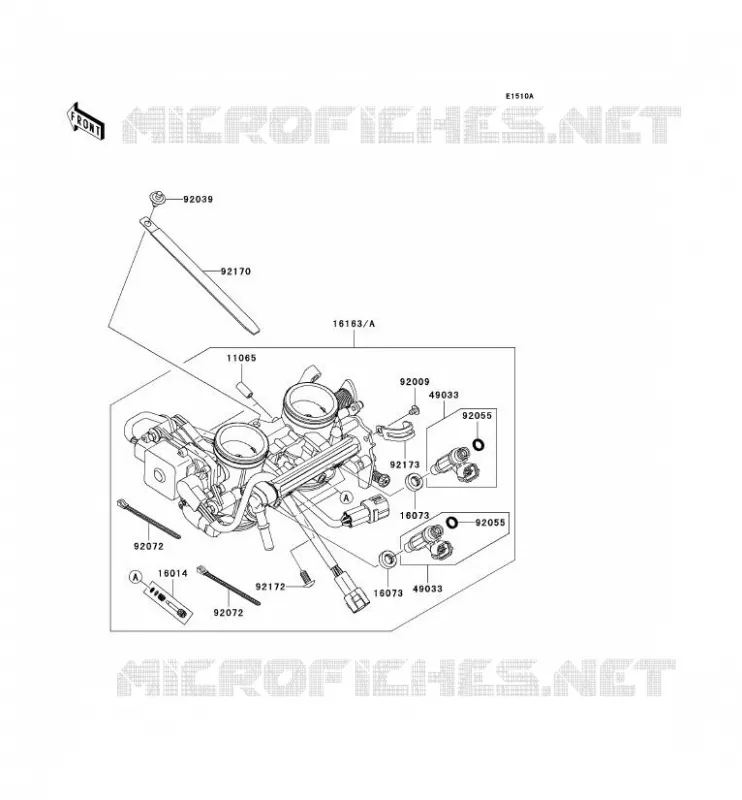 CARBURETOR Kawasaki MOTOS 650 2012 VERSYS 650 ABS  KLE650DCF