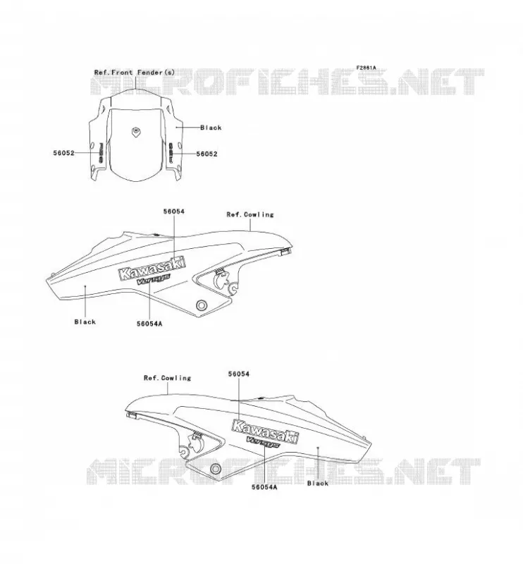 STICKER Kawasaki MOTOS 650 2012 VERSYS 650 ABS  KLE650DCF