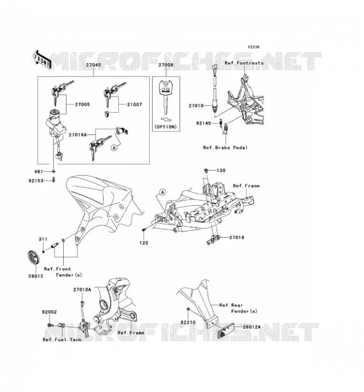 SWITCH Kawasaki MOTOS 650 2012 VERSYS 650 ABS  KLE650DCF