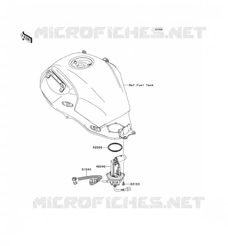 FUEL PUMP Kawasaki MOTOS 650 2013 VERSYS 650 ABS  KLE650DDF