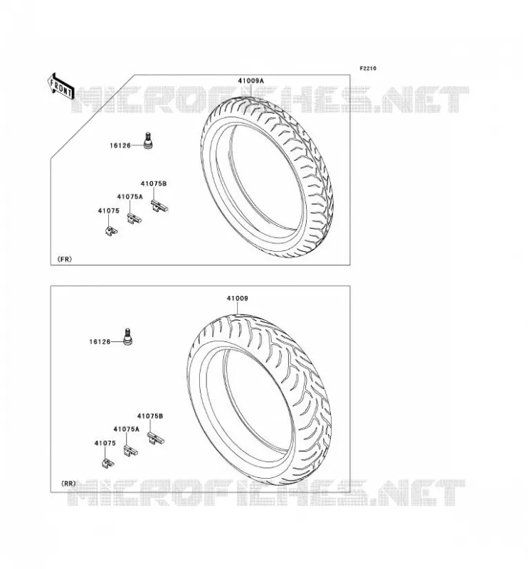 TIRES Kawasaki MOTOS 650 2013 VERSYS 650 ABS  KLE650DDF