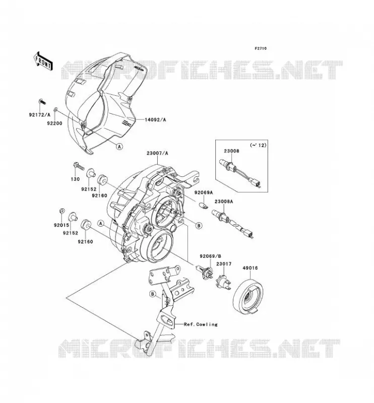 LENS(S) Kawasaki MOTOS 650 2014 VERSYS 650 ABS  KLE650DEF