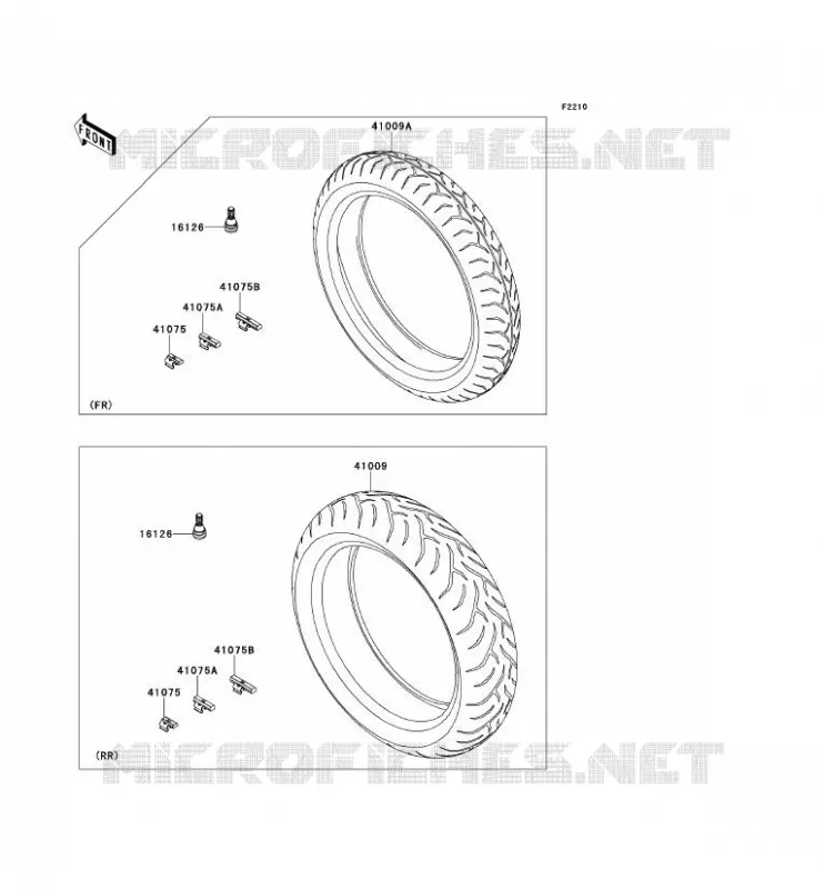 TIRES Kawasaki MOTOS 650 2014 VERSYS 650 ABS  KLE650DEF