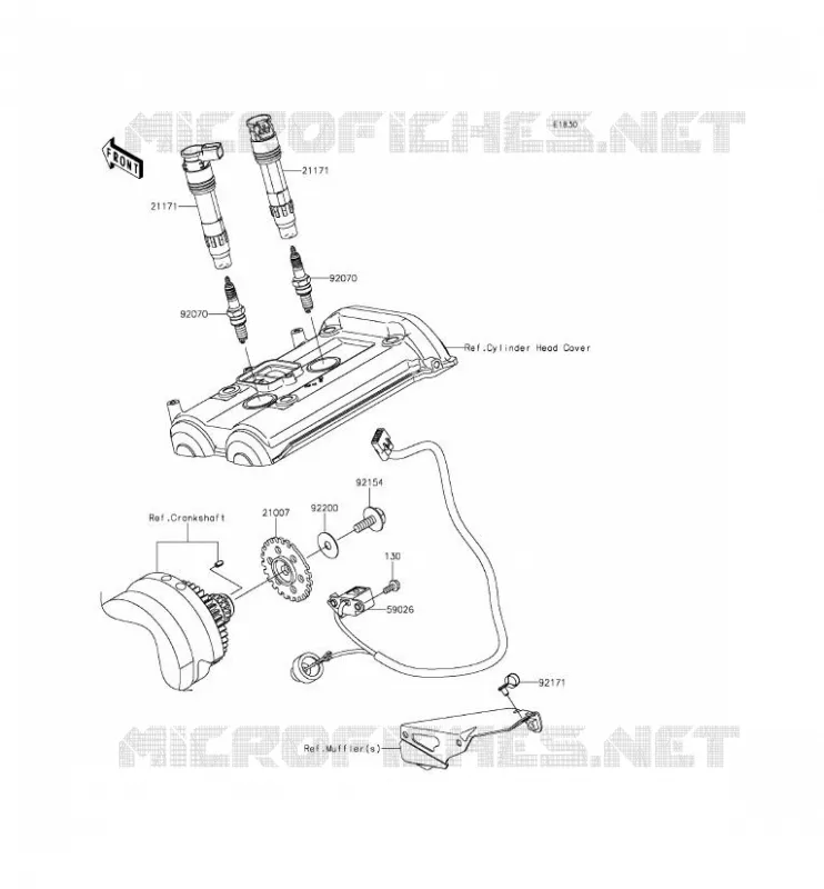 IGNITION SYSTEM Kawasaki MOTOS 650 2015 VERSYS 650  KLE650EFF