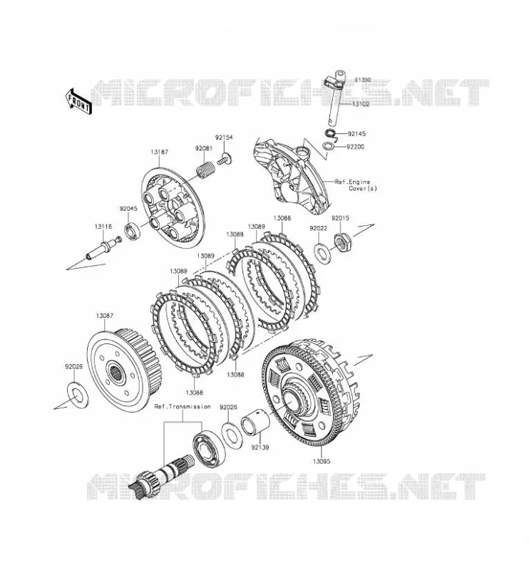 CLUTCH Kawasaki MOTOS 650 2015 VERSYS 650  KLE650EFF