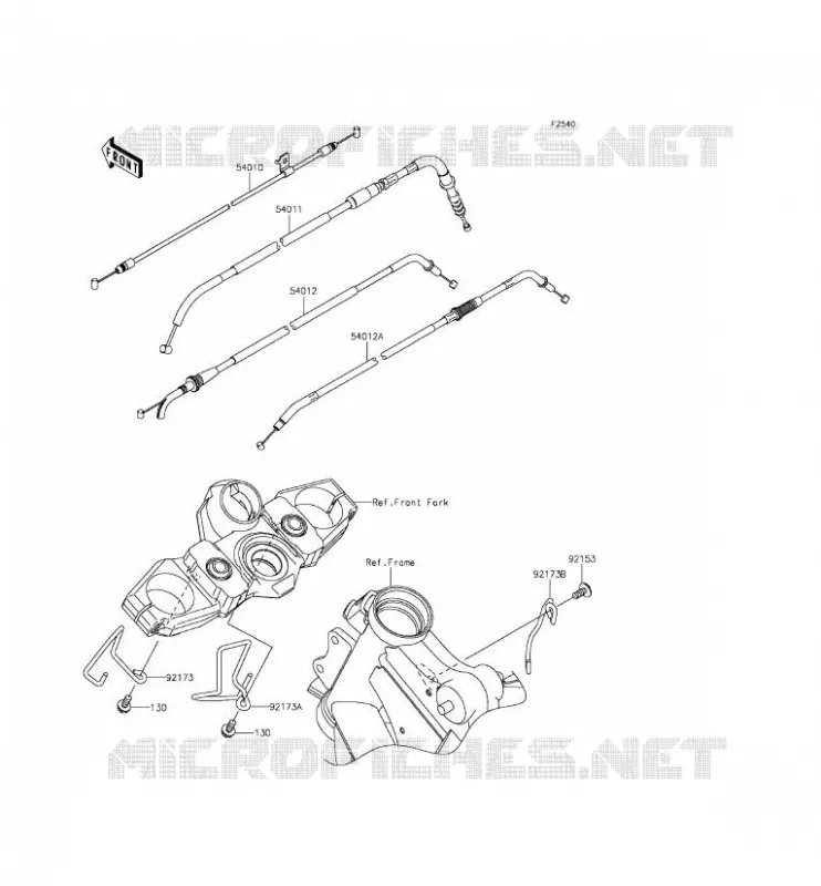 CABLES Kawasaki MOTOS 650 2015 VERSYS 650  KLE650EFF