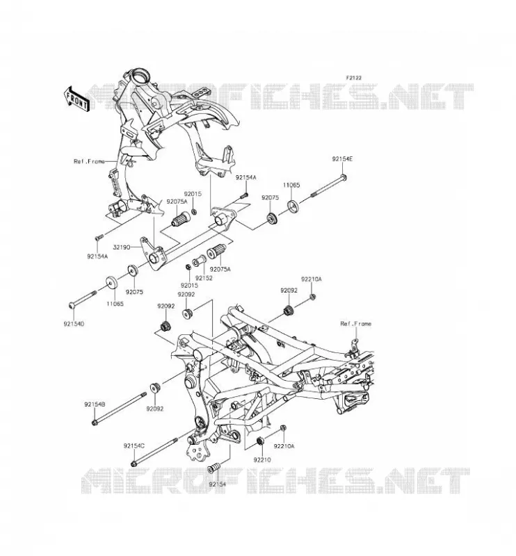 ENGINE MOUNT Kawasaki MOTOS 650 2015 VERSYS 650 ABS  KLE650FFF
