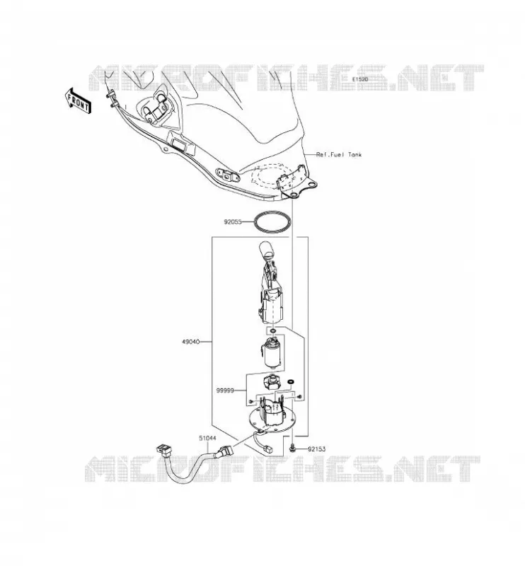 FUEL PUMP Kawasaki MOTOS 650 2015 VERSYS 650 ABS  KLE650FFF