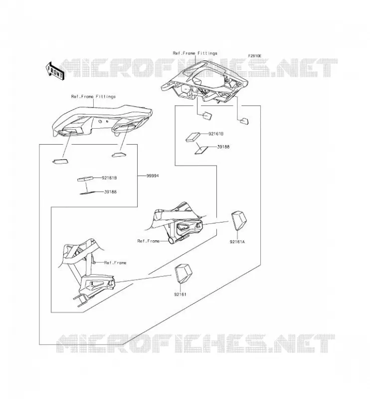 ACCESSORY(Bag Fitting Kit) Kawasaki MOTOS 650 2015 VERSYS 650 ABS  KLE650FFF