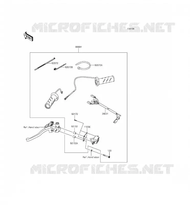 ACCESSORY (POIGNEES CHAUFFANTES) Kawasaki MOTOS 650 2015 VERSYS 650 ABS  KLE650FFF