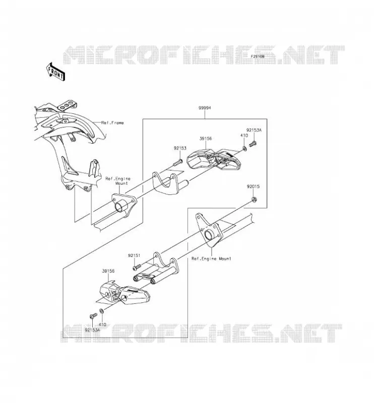 ACCESSORY (PROTECTION MOTEUR) Kawasaki MOTOS 650 2015 VERSYS 650 ABS  KLE650FFF