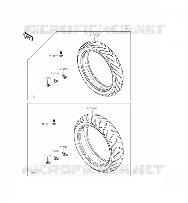 TIRES Kawasaki MOTOS 650 2015 VERSYS 650 ABS  KLE650FFF