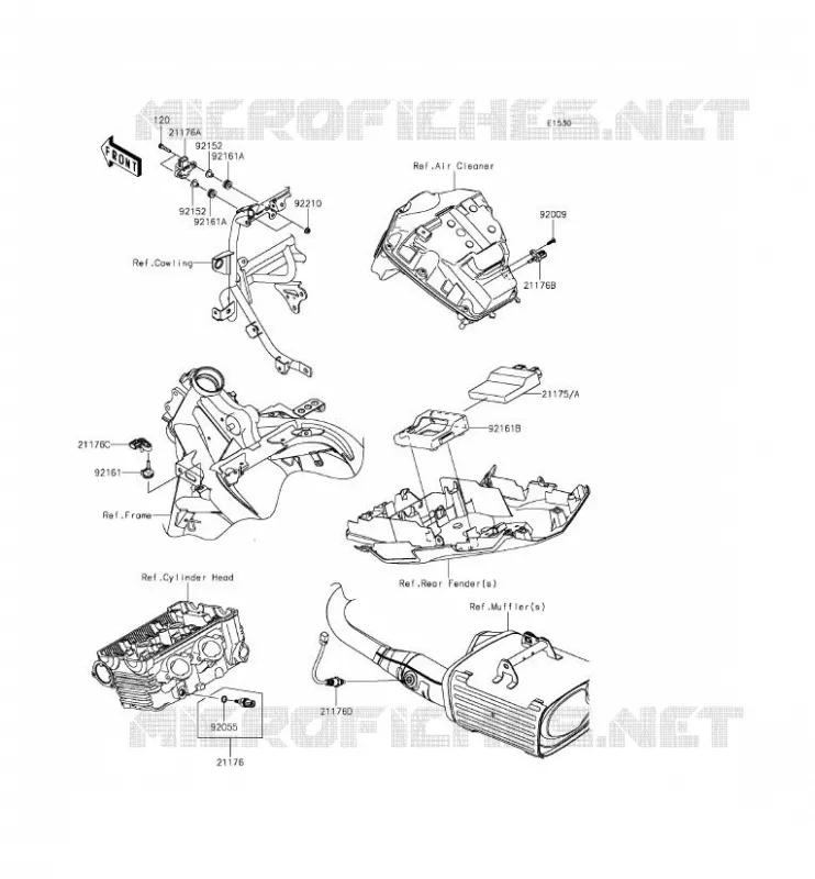 FUEL INJECTION Kawasaki MOTOS 650 2015 VERSYS 650 ABS  KLE650FFF