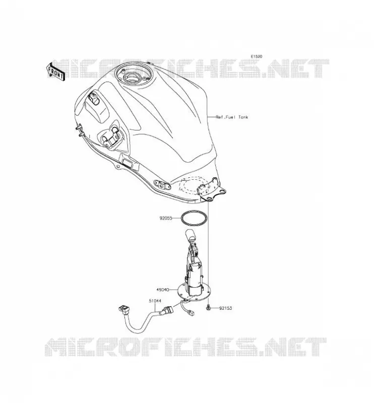 FUEL PUMP Kawasaki MOTOS 650 2015 VERSYS 650 ABS  KLE650FFF
