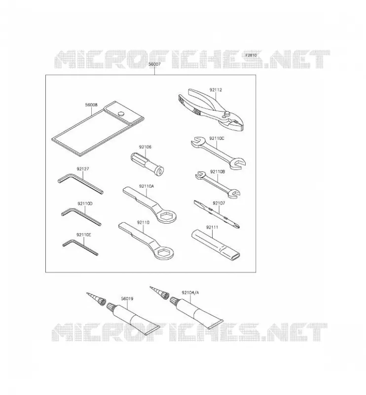 TOOL Kawasaki MOTOS 650 2016 VERSYS 650 ABS  KLE650FGF