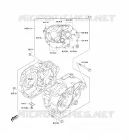 CRANKCASE(S) voor Kawasaki KLX125 2003