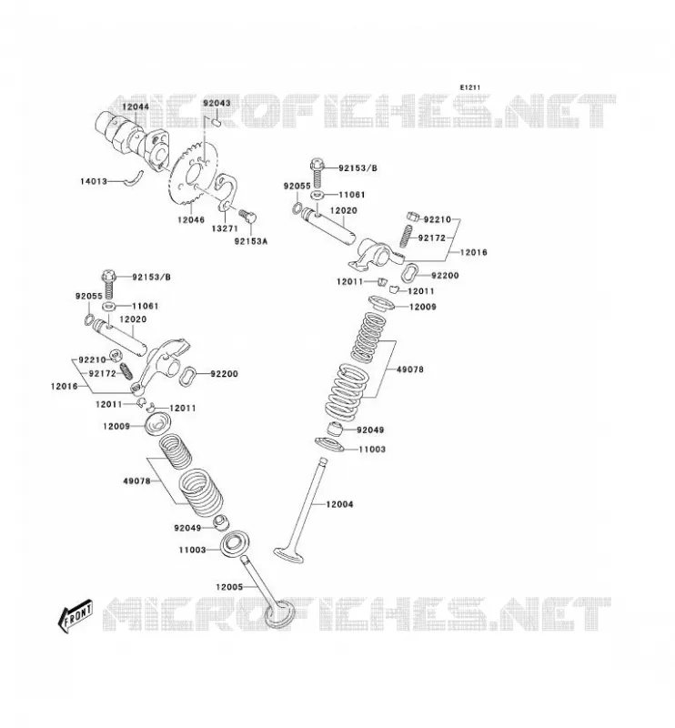 VALVE - CAMSHAFT Kawasaki TOUT-TERRAIN 125 2004 KLX125  KLX125-A2