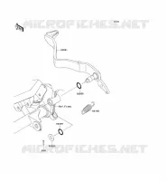 BRAKE PEDAL voor Kawasaki KLX125 2011