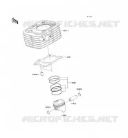 CYLINDER   PISTON  voor Kawasaki KLX125 2011