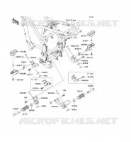 FOOTREST voor Kawasaki KLX125 2011