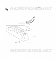 FRONT FENDER voor Kawasaki KLX125 2011
