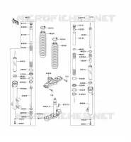 FRONT FORK voor Kawasaki KLX125 2011