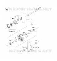 FRONT HUB voor Kawasaki KLX125 2011
