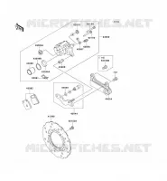 REAR BRAKE voor Kawasaki KLX125 2011