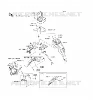 REAR FENDER voor Kawasaki KLX125 2011