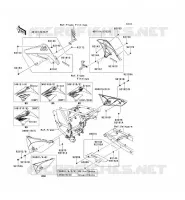 SIDE COVERS   CHAIN COVER voor Kawasaki KLX125 2011