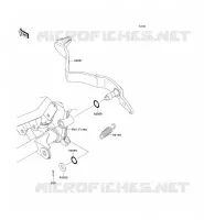 BRAKE PEDAL voor Kawasaki KLX125 2012